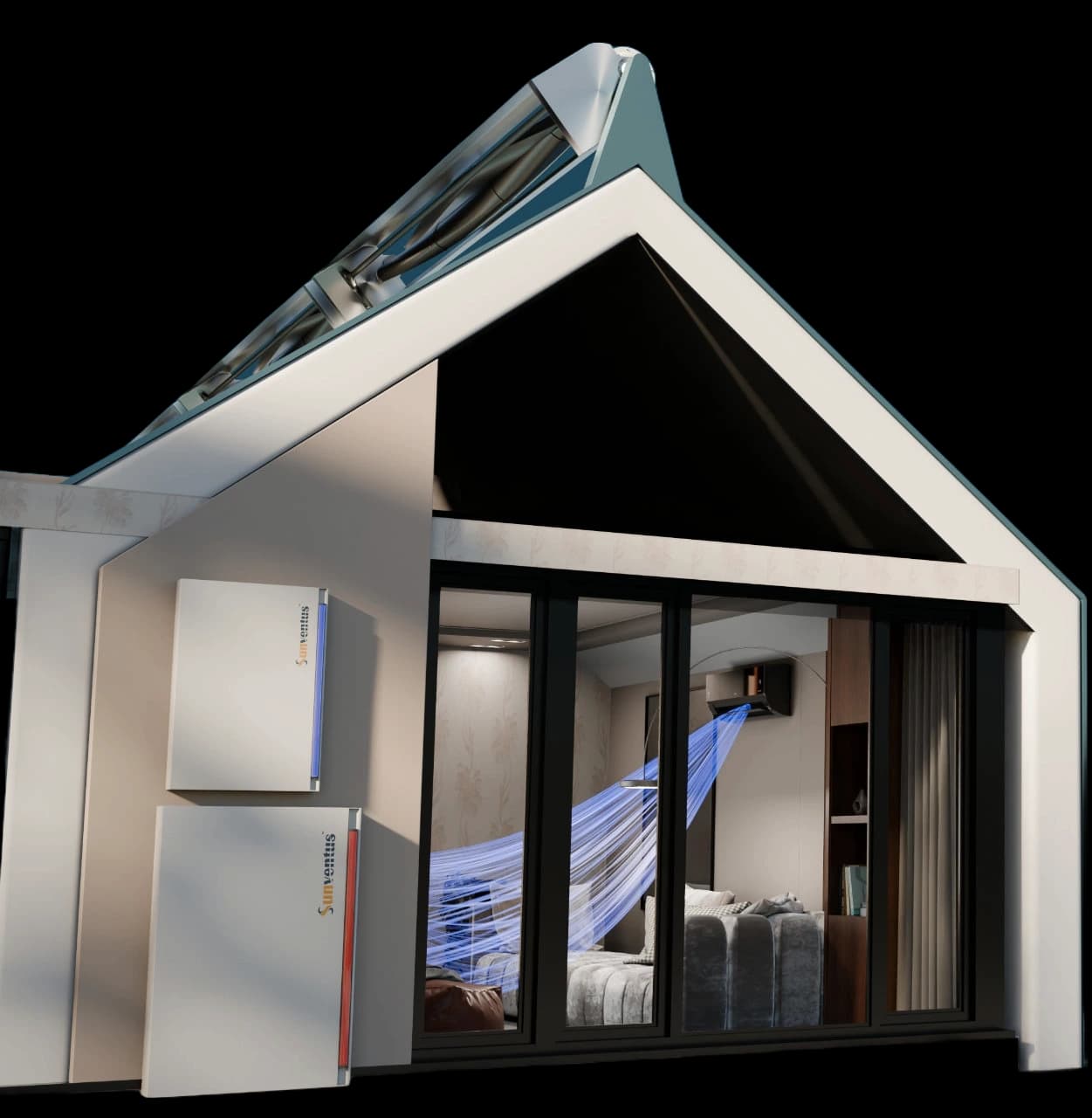 House with solar system